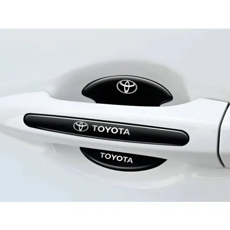 Naklejki ochronne pod klamki samochodu TOYOTA MOCNA FOLIA do auta 8 szt